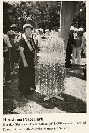 1,000 Mizuhiki Cranes named “Tree of Peace”